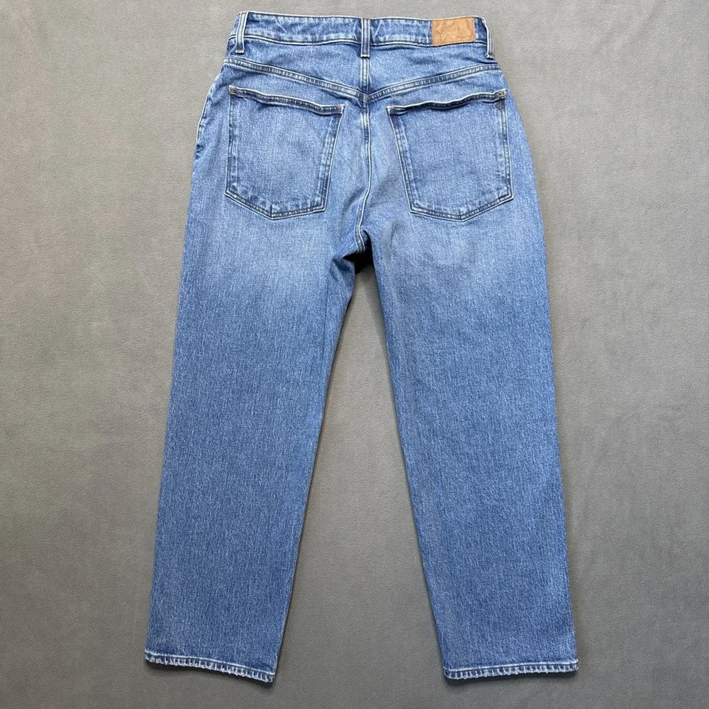 Madewell Jeans Womens 30 Blue Curvy 90s Straight Crop High Rise‎ NQ204 - Picture 2 of 11